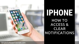 How to Access amp Clear Notifications on iPhone iPhone 6 [upl. by Sille117]