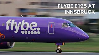 FLYBE EMBRAER E195 TAKEOFF AT INNSBRUCK [upl. by Shaikh114]