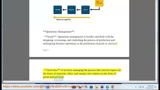 logistics amp operations management Logistics and operations management degree [upl. by Johanan]