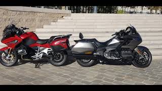 BMW R1250RT 2019 et Honda Goldwing 2018  capacités des bagages [upl. by Etnahs913]