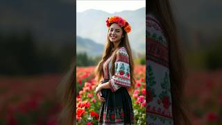 Bulgaria Girl to the Anime World The Magic of the Kazanlak Rose 🇧🇬🌹 shorts animegirl [upl. by Jamima]