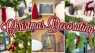 🎁 CHRISTMAS DECORATE WITH ME 2024 🎁 Traditional Christmas Decor w Christmas Decorating Ideas [upl. by Earla365]