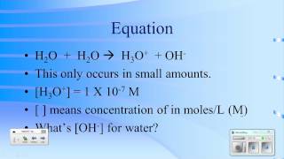 Ionization of Water [upl. by Elyod140]