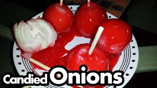 Candied Onion Challenge Halloween Prank [upl. by Ennaisoj]