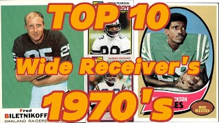 The Top 10 Wide Receivers Of The 1970s [upl. by Ahseki]