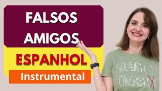 FALSOS COGNATOS EM ESPANHOL [upl. by Neffets849]