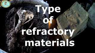 REFRACTORY  TYPES OF REFRACTORY MATERIALS [upl. by Einra]