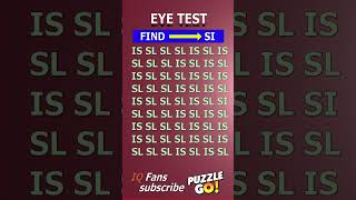 Find SI where  Brain Teaser IQ Test shorts different puzzles opticalillusion [upl. by Goldberg]