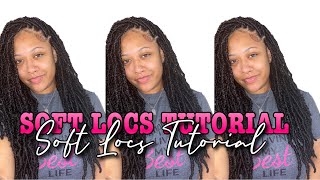 Beginner Friendly Soft Loc Tutorial 18in Bobbi Boss Nu Locs [upl. by Amuwkuhc996]