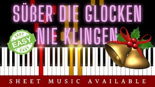 Süßer die Glocken nie klingen Christmas Carol Easy Piano Tutorial [upl. by Romeyn]