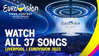 Eurovision Official Roundup All 37 Songs Of Eurovision 2023  UnitedByMusic [upl. by Anhpad]