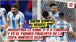 MESSI rompe SU SEQUÍA y PONE A ARGENTINA en la final de la COPA AMÉRICA 2024  Exclusivos [upl. by Standice705]