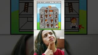 How many ladders to the top shorts youtubeshorts ytshorts brainteaser puzzlegame quiz [upl. by Jobina650]