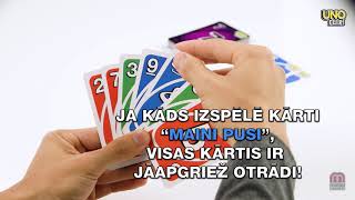 Uno Flip spēles noteikumi [upl. by Anital]