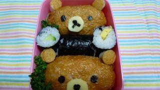 How To Make Bento6 Cute Rilakkuma Bento50th video [upl. by Ingamar967]