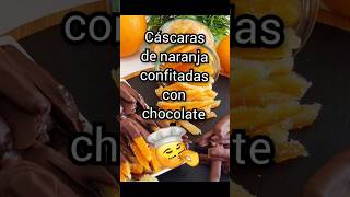 Cómo hacer cáscaras de naranja confitadas con chocolate suscribetealcanal recetasfaciles [upl. by Hetti206]