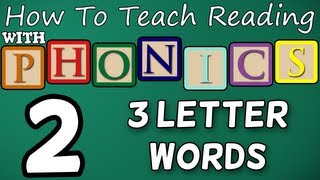 How to teach reading with phonics  212  CVCs 3 Letter Words  Learn English Phonics [upl. by Allana837]