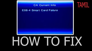 How to fix sun direct E064 SMART CARD FAILURE error [upl. by Lynsey]