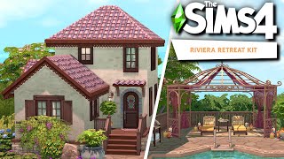 Tiny Cozy Romantic Getaway  The Sims 4 Riviera Retreat Kit  Speed Build [upl. by Abebi78]