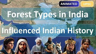 UPSC  Forest Types In India influenced Indian history [upl. by Launce]