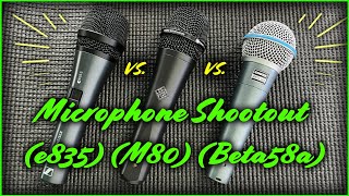 Microphone Shootout Shure Beta 58a Telefunken M80 Sennheiser e385 [upl. by Shandra]