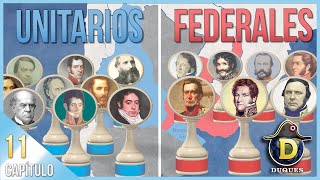 Unitarios y Federales 🔵⚔️🔴 RESUMEN  Serie Historia Argentina 🇦🇷 [upl. by Xanthus]