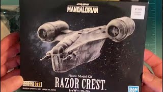 Bandai Razor Crest one day build [upl. by Yahsel]