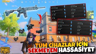 TÜM CİHAZLAR İÇİN SEKMEYEN HASSASİYETLER  SİZİ HİLE SANACAKLAR  PUBG Mobile [upl. by Mik]