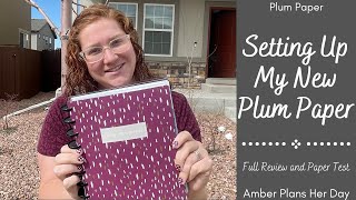 First Impressions of the Plum Paper Customizable Planner  Set up and Review  In Depth Paper Test [upl. by Vanny]