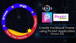 CREATE FB FRAME Facebook Frame USING PICSART APP IN MOBILE PHONE version 2  advance [upl. by Judsen]