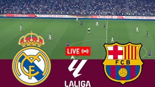 LIVE Real Madrid vs Barcelona La Liga 202425 Full match  Video game simulation [upl. by Rothberg644]