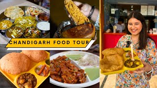 Best CHANDIGARH Veg Food Tour  Thali Chole Bhature Swiss Roll Nutri Kulcha Kachori amp more  4K [upl. by Edouard288]