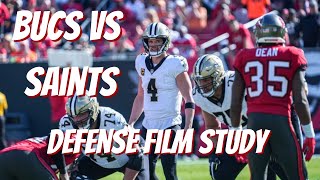 Bucs Defense vs Saints Film Study [upl. by Nosa]