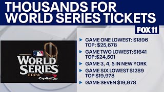 DodgersYankees World Series tickets close to 2000 each [upl. by Ahmed308]