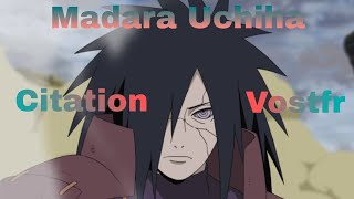 Madara Uchiha Naruto Shippuden Citation Vostfr 2 [upl. by Hako845]