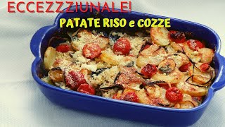 PATATE RISO e COZZE Ricetta pugliese ECCEZZZIUNALE  RICETTE DI GABRI [upl. by Rojas]