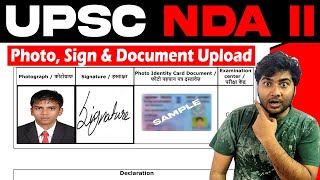 Documents Upload in NDA 2  Photo Upload in NDA 2 2022  Signaure Upload in NDA Application Form [upl. by Nevaeh]