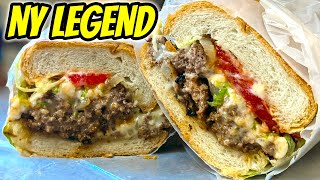 How To Make A NYC CHOPPED CHEESE Sandwich Anywhere [upl. by Kulda]