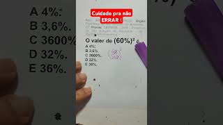 Cuidado pra não ERRAR essa questão de Matemática Básica mathproblem matematicaconcursos [upl. by Gusty]