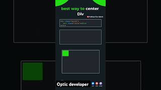 Best CSS Trick to Center a Div Easiest Method shorts css tricks html coding webdesign code [upl. by Acsisnarf]