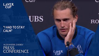 Alexander Zverev Press Conference  Laver Cup 2024 Match 11 [upl. by Eedna]