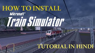 Pc Msts Installation Tutorial Easy Oneclick Method  Train Simulator In Hindi [upl. by Aisul]