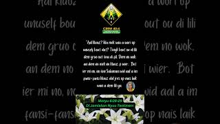 CONSIDER THE LILIES OF THE FIELD  JESUS SPEAKS JAMAICAN PATWA [upl. by Chobot697]