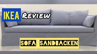 IKEA  SANDBACKEN  Sofa IKEA Malaysia  Review [upl. by Aguie]