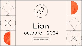 Horoscope Lion ♌️ Octobre 2024 🥨 par Christine Haas [upl. by Kerge]