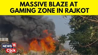 Rajkot TRP Game Zone News  Massive Fire Erupts At TRP Game Zone In Rajkot  Rajkot Live News  N18V [upl. by Iduj]