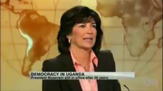 CNNs Amanpour interview with Ugandas dictator Museveni [upl. by Lothaire]