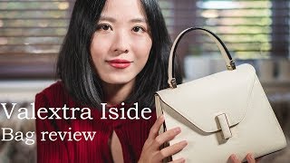 Valextra Bag Iside mini Review  whats in my bag 包包测评 [upl. by Auqinaj]