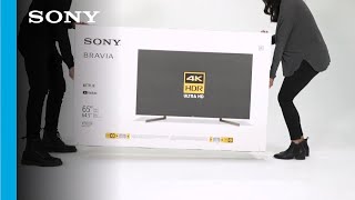 Unboxing and Setup Guide  Sony XBR X900F TV series [upl. by Timi232]