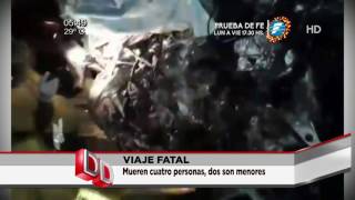 Cuatro fallecidos tras accidente en Villa Florida [upl. by Gabrielli]